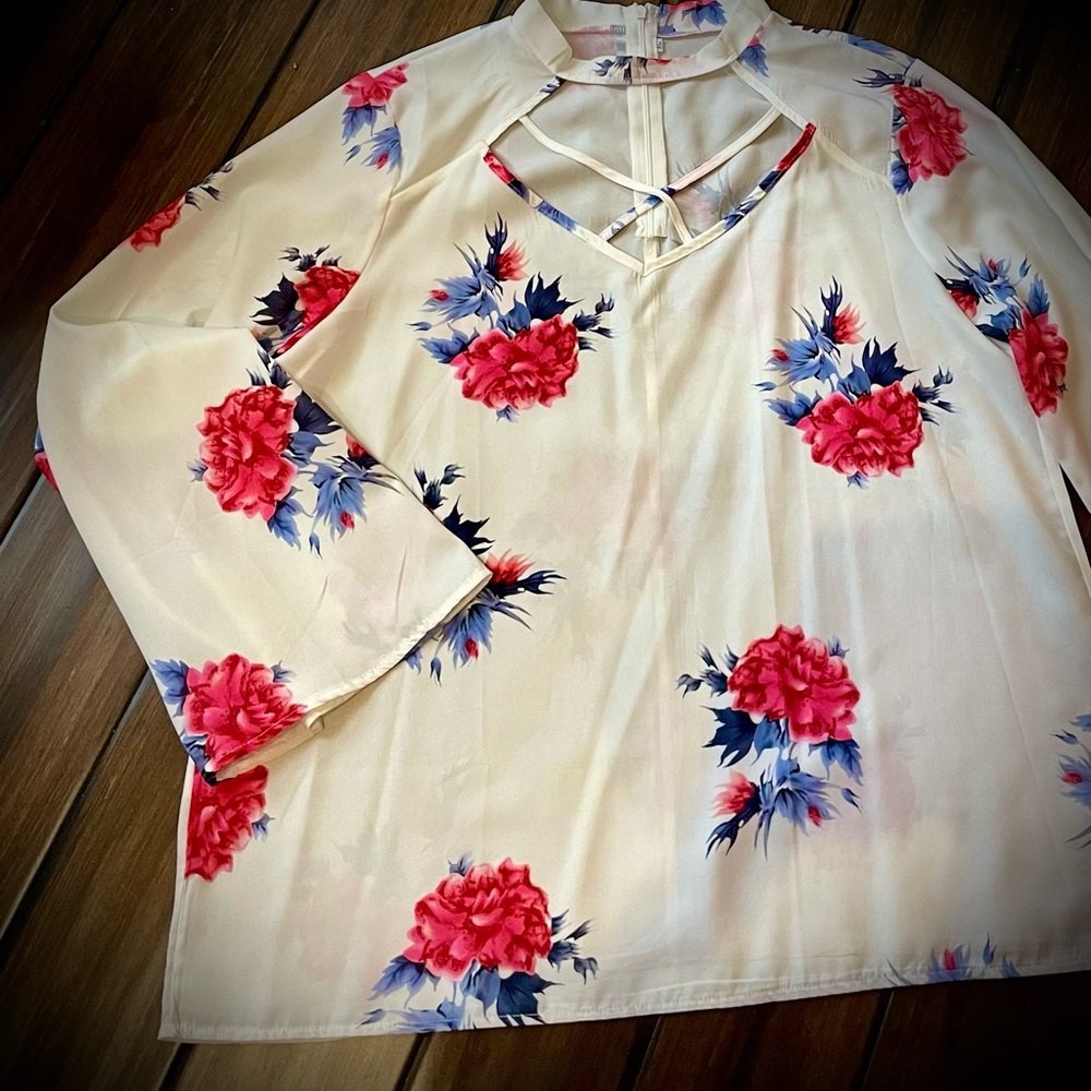 Thin long sleeve spring top